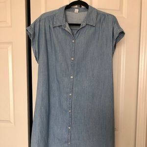 Denim shirt dress
